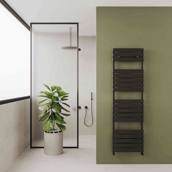 Scaldasalviette da Bagno in Alluminio Carisa Plata Design Moderno Antracite 