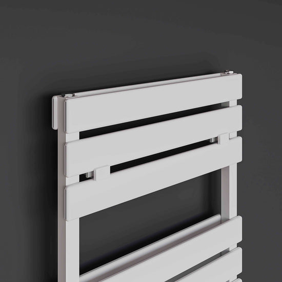 Scaldasalviette Doppio Bagno in Alluminio Carisa Plata Design Moderno Bianco 