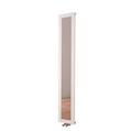 Carisa Quadro Termoarredo Verticale in Alluminio Design Moderno Bianco 