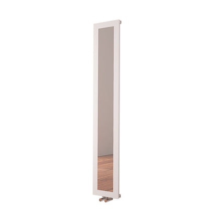 Carisa Quadro Termoarredo Verticale in Alluminio Design Moderno Bianco 