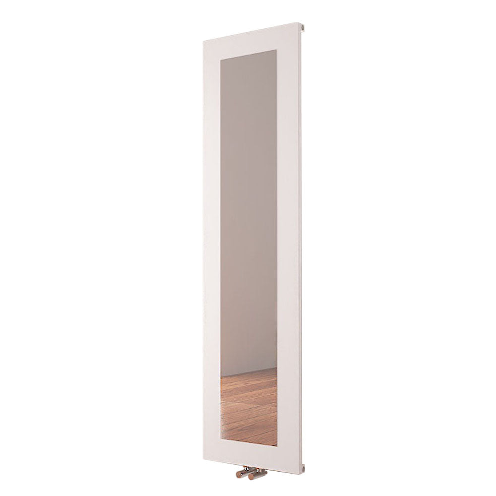 Carisa Quadro Termoarredo Verticale in Alluminio Design Moderno Bianco 