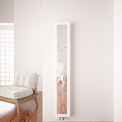 Carisa Quadro Termoarredo Verticale in Alluminio Design Moderno Bianco 