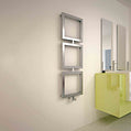 Scaldasalviette Carisa Ruma in Acciaio Inox dal Design Moderno Satinato Lucido 