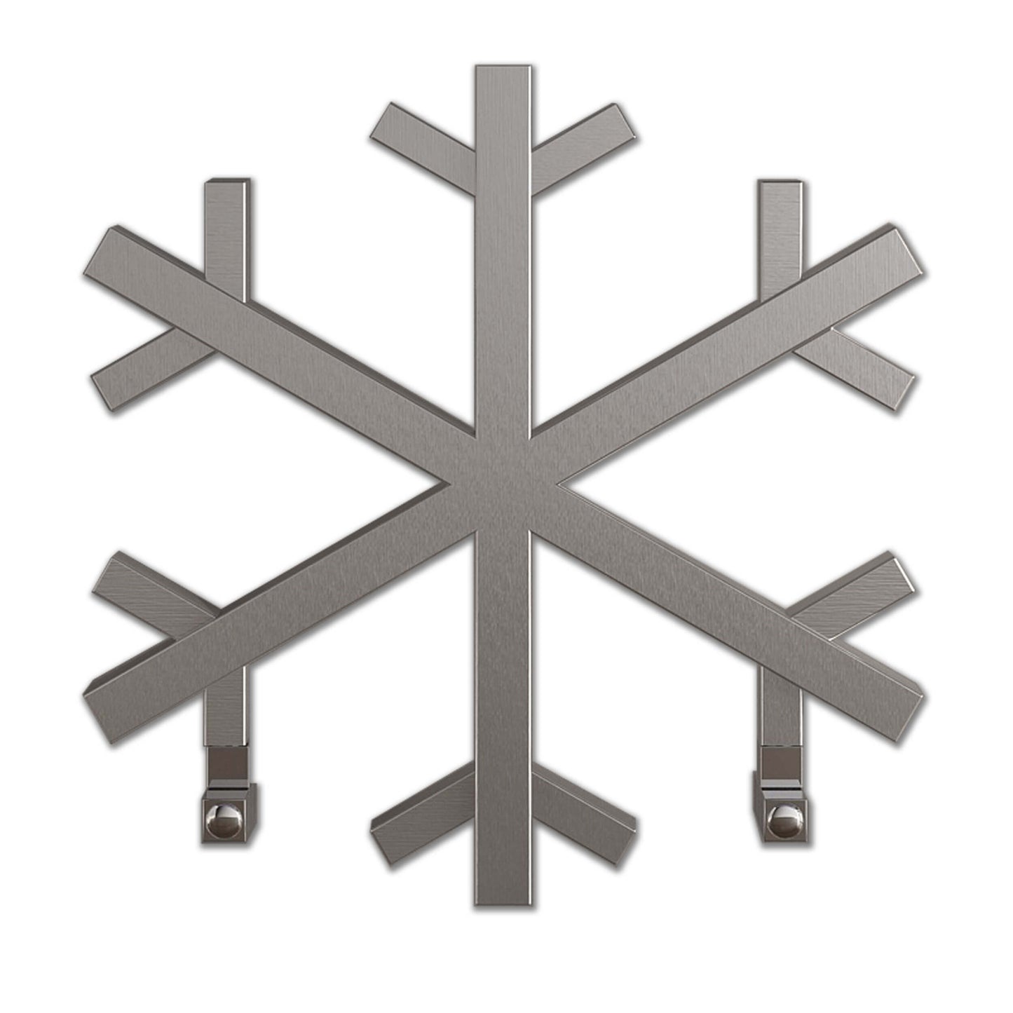 Scaldasalviette Carisa Snowflake in Acciaio Inox dal Design Moderno Satinato Lucido 