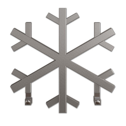 Scaldasalviette Carisa Snowflake in Acciaio Inox dal Design Moderno Satinato Lucido 