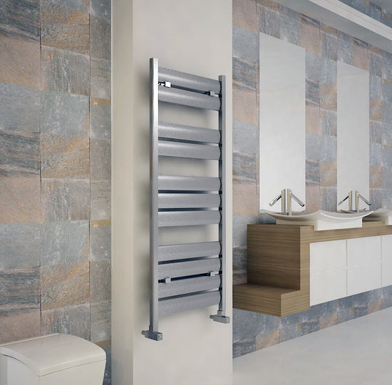 Scaldasalviette Carisa Soho in Alluminio Anodizzato Lucido dal Design Moderno 