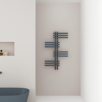 Scaldasalviette Carisa Unico in Alluminio Design Moderno Antracite 