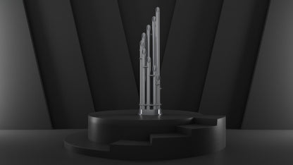 Carisa Unique Termoarredo Verticale in Acciaio Inox Design Moderno Satinato Lucido 