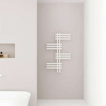 Scaldasalviette Carisa Unico in Alluminio Design Moderno Bianco 