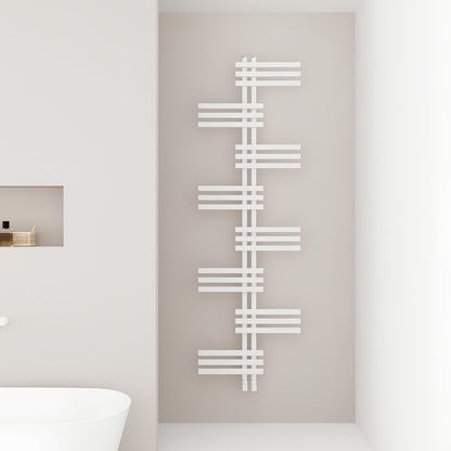 Scaldasalviette Carisa Unico in Alluminio Design Moderno Bianco 