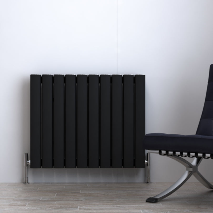 Carisa Vesta Termoarredo Orizzontale in Alluminio Design Moderno Nero 