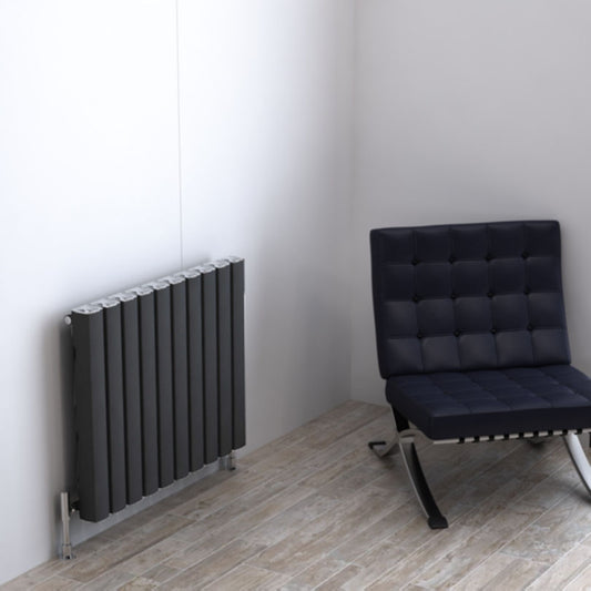 Carisa Vesta Termoarredo Orizzontale in Alluminio Design Moderno Grigio Scuro 