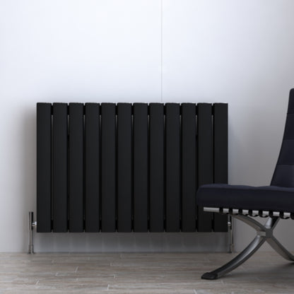 Carisa Vesta Termoarredo Orizzontale in Alluminio Design Moderno Nero 