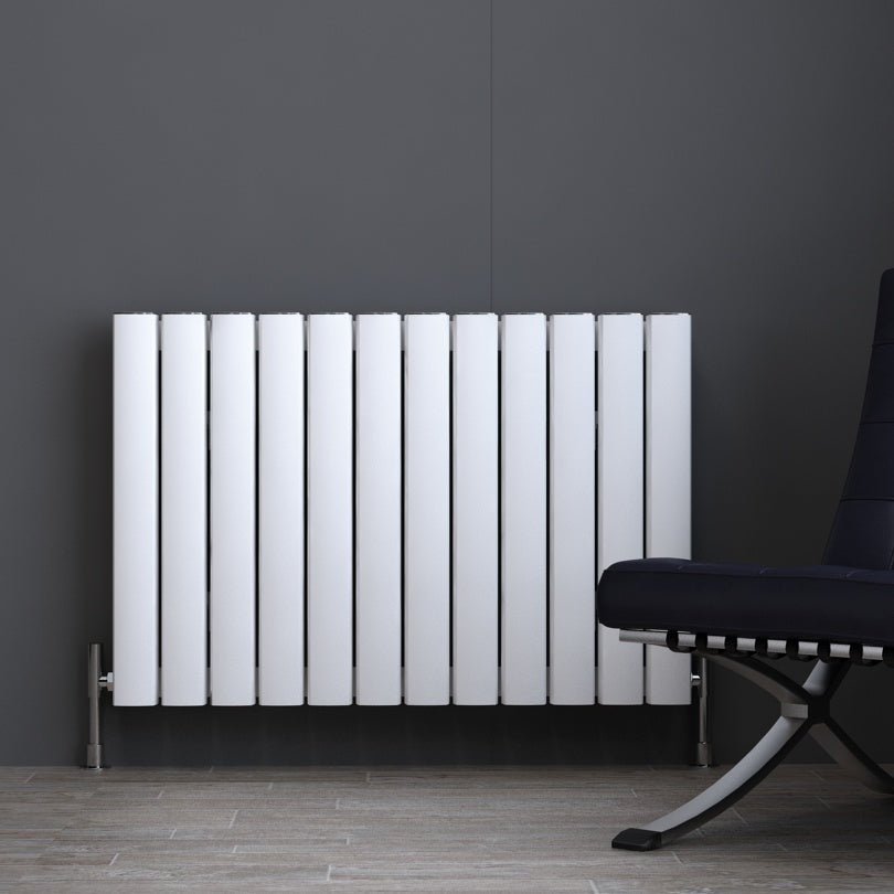 Carisa Vesta Termoarredo Orizzontale in Alluminio Design Moderno Bianco 