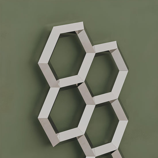 Scaldasalviette Carisa Alveole in Acciaio Inox Design Moderno Lucido a Specchio 
