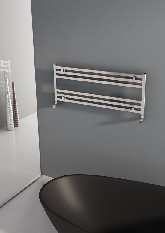 Scaldasalviette Carisa Fame H in Alluminio Anodizzato Lucido dal Design Moderno 