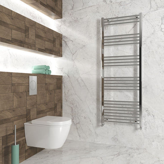 Scaldasalviette Carisa Nile in Acciaio Design Moderno Cromato