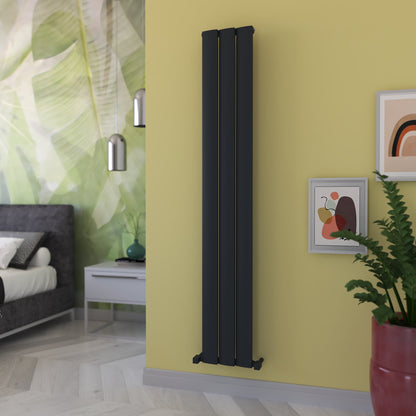 Carisa Step Termoarredo Verticale in Alluminio Design Moderno Antracite 