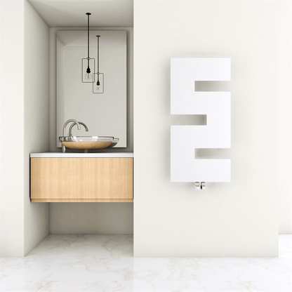 Termoarredo Carisa Stirling Slim Design in Acciaio Verticale Design Moderno Bianco 