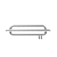Scaldasalviette Carisa Swing in Acciaio Inox dal Design Moderno Satinato Lucido 